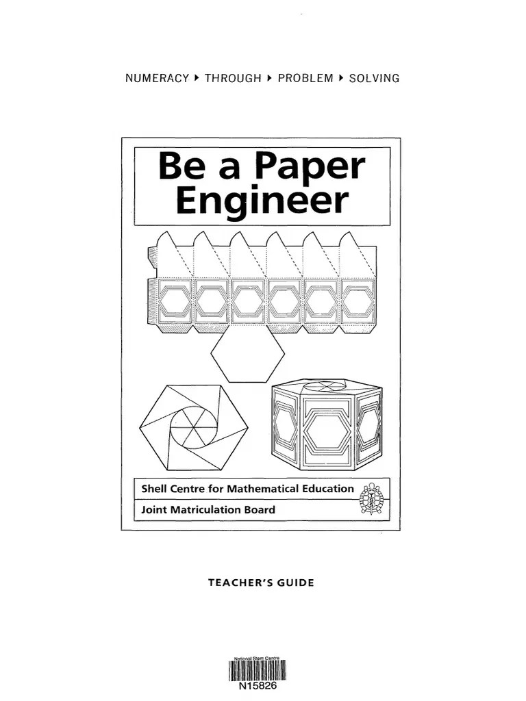 3632Be A Paper Engineer Teachers Guide PDF Modularity Teachers