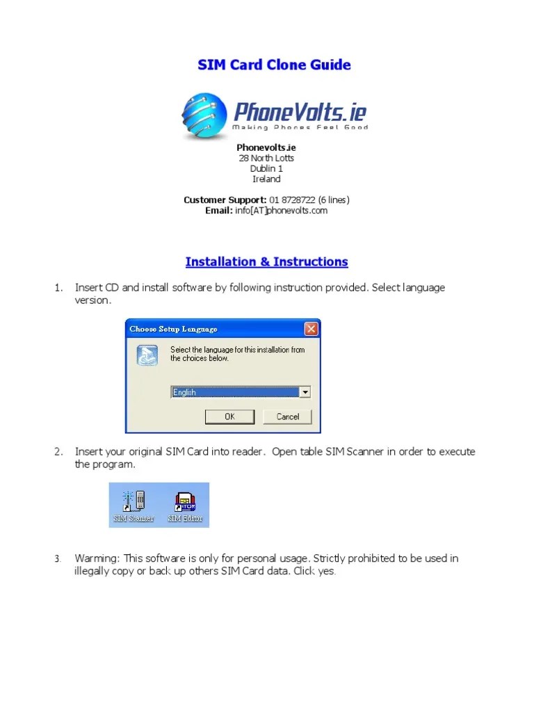 SIM Card Clone Guide PDF Subscriber Identity Module Password