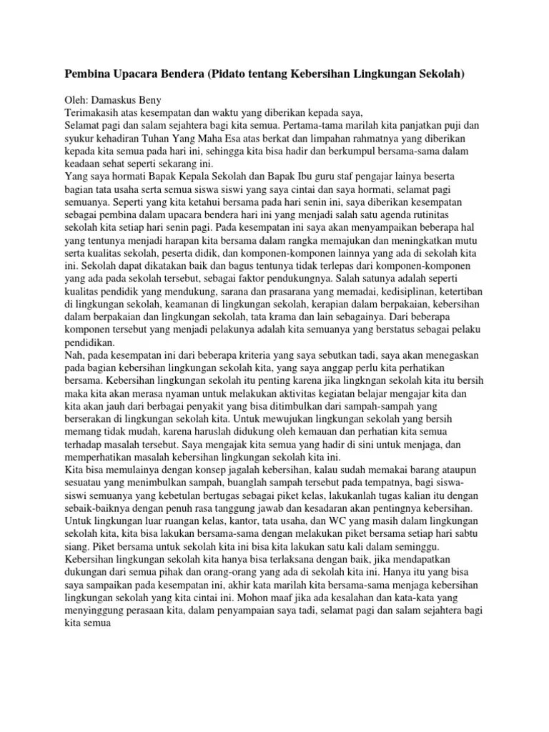 Contoh Pidato Pembina Upacara Sma // Kumpulan Contoh Terbaru
