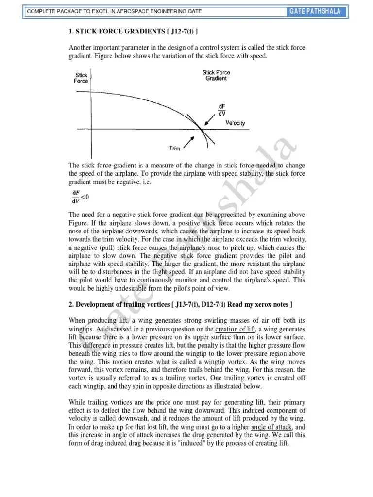 Airplane stability and control notes GATE Aerospace