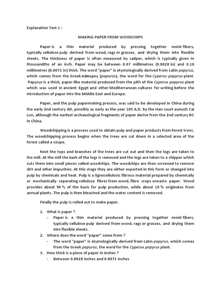 Contoh Soal Explanation Text Essay – Lukisan