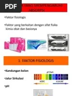 Faktor Yang Mempengaruhi Absorpsi | PDF