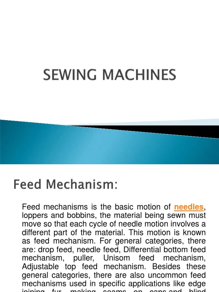 Feed Mechanism Sewing Machine Industries