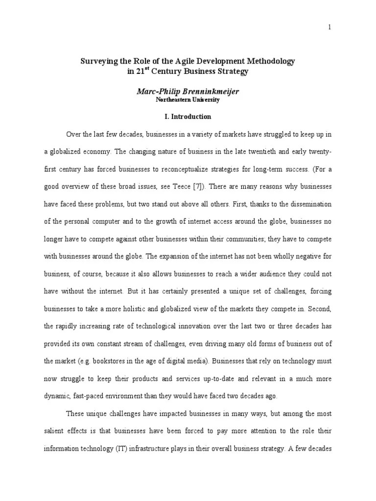 researchpaper Software Development Process Agile Software Development