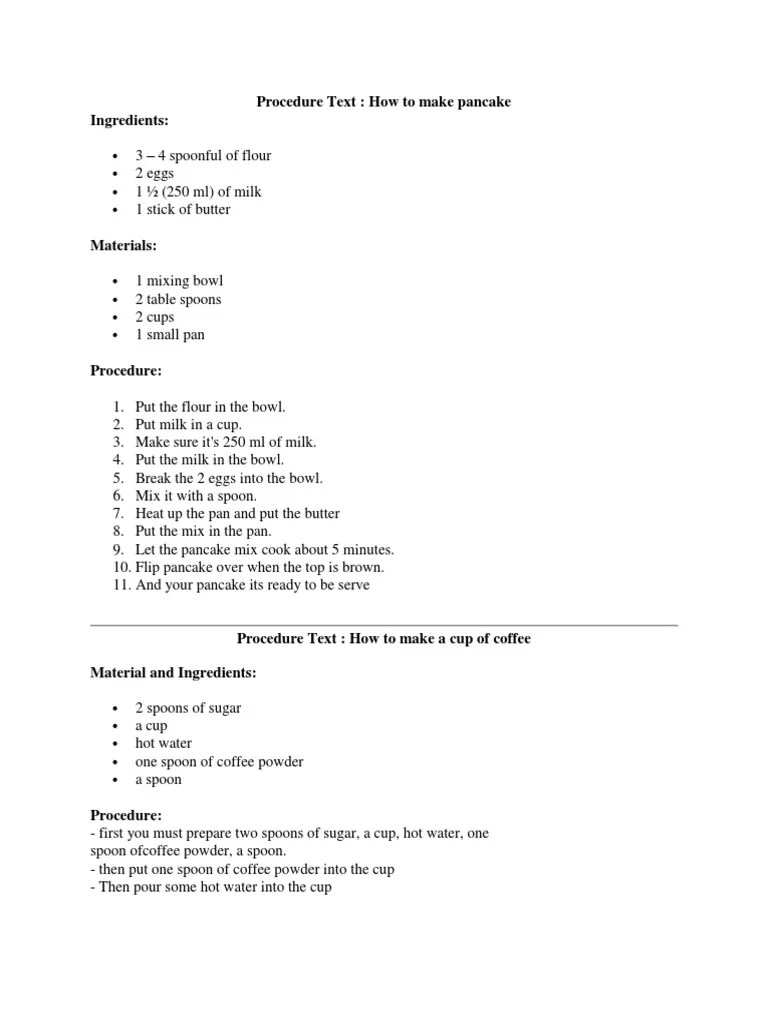Contoh Procedure Text Tentang Minuman Teh - Revisi Id