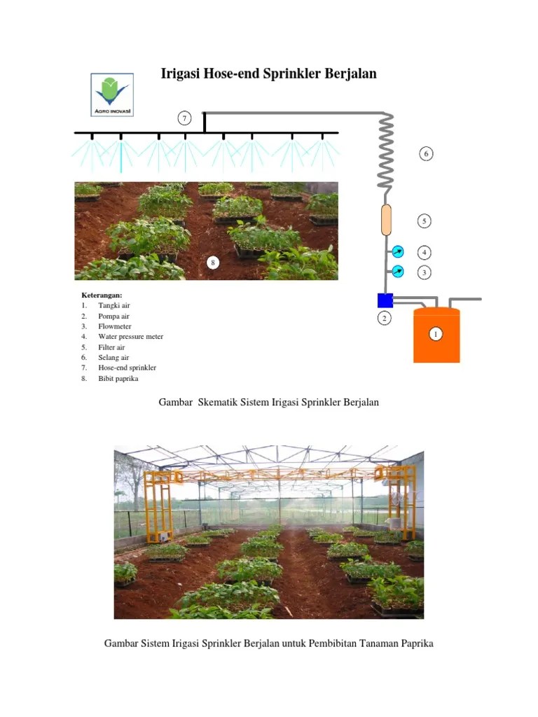 Sistem Irigasi Sprinkler Berjalan | PDF