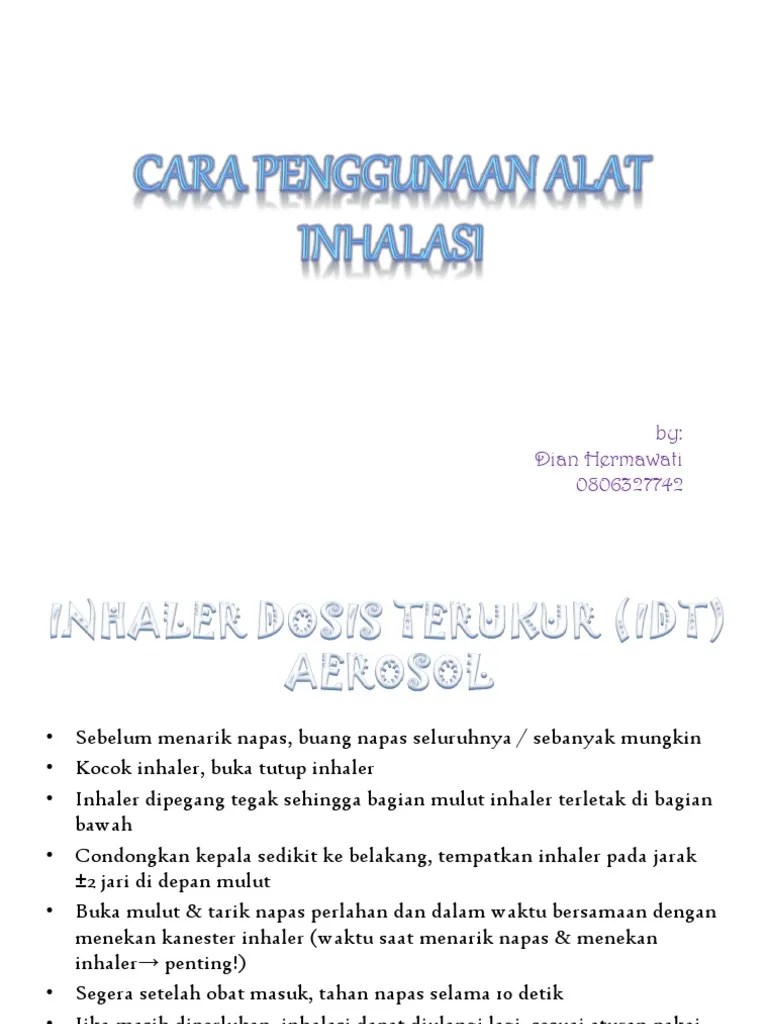 Penggunaan Inhaler | PDF