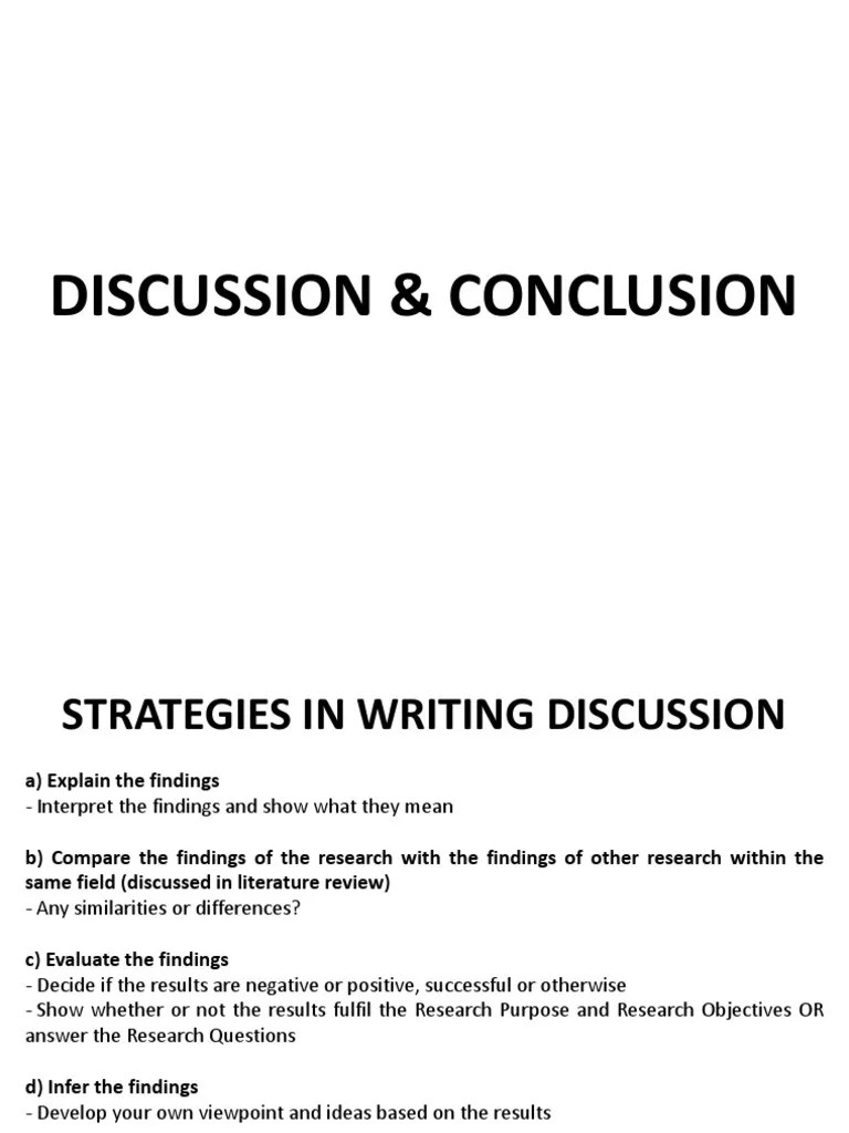 Discussion & Conclusion Research Paper PDF