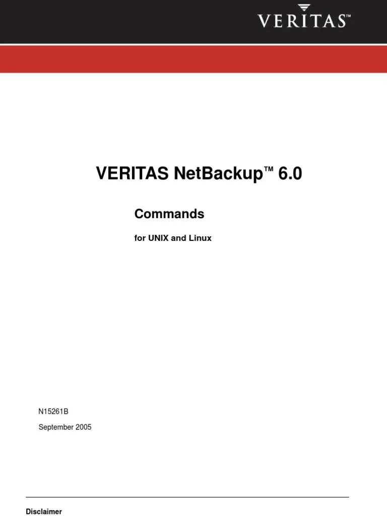 Netbackup Commands PDF
