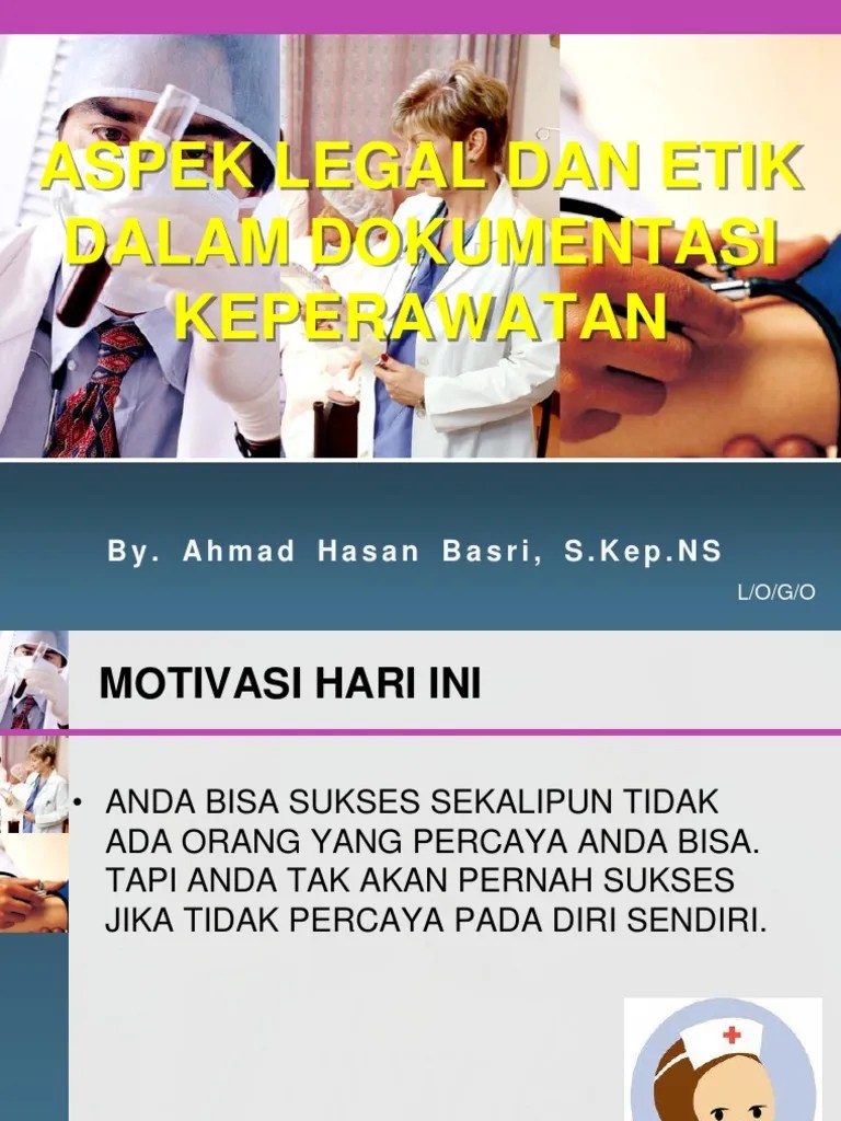 Aspek Legal Dan Etik Dalam Dokumentasi Keperawatan PRTMN 2 PDF