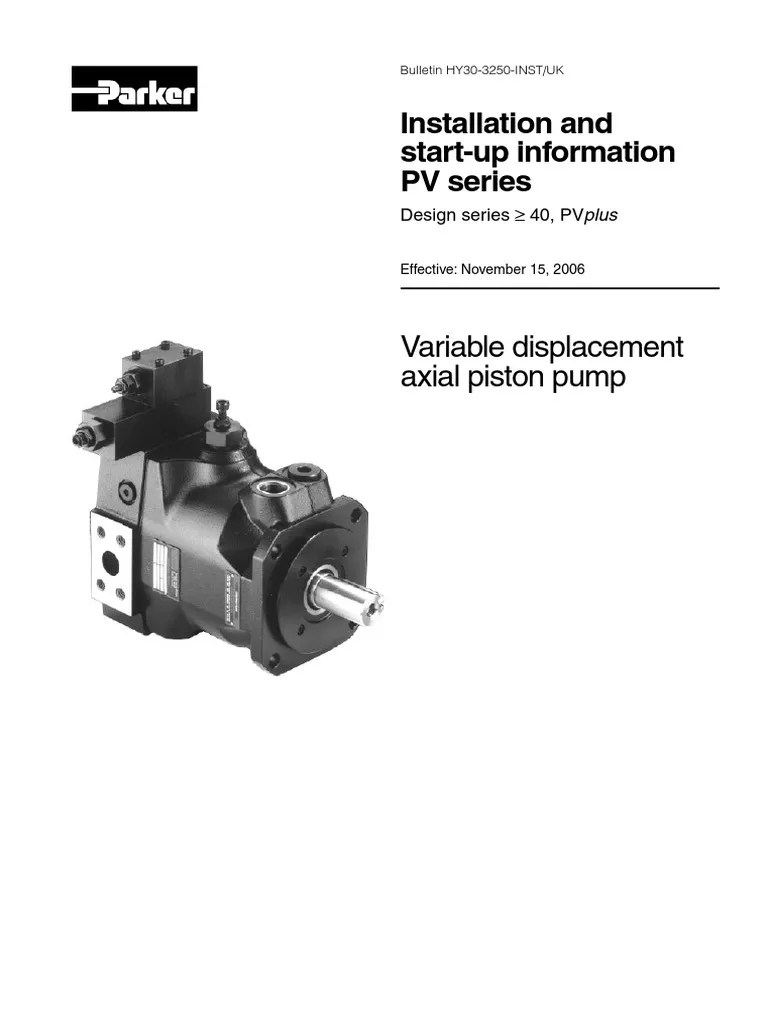 Parker PV Series | PDF | Pump | Valve