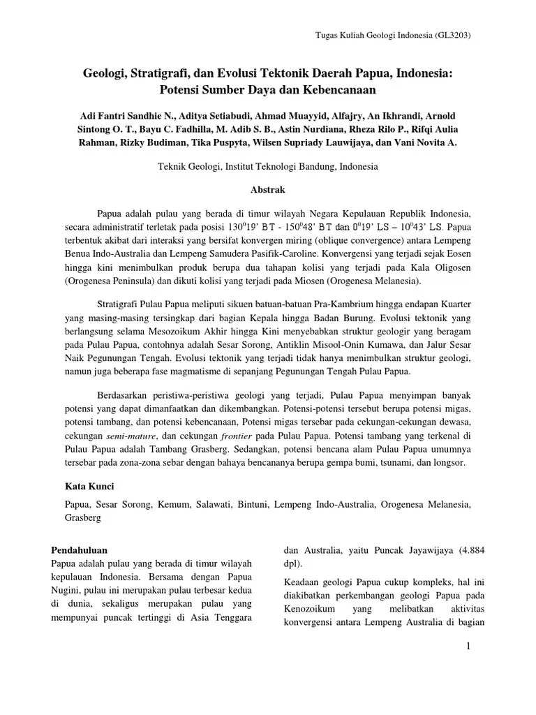 Paper Papua GI FIX | PDF