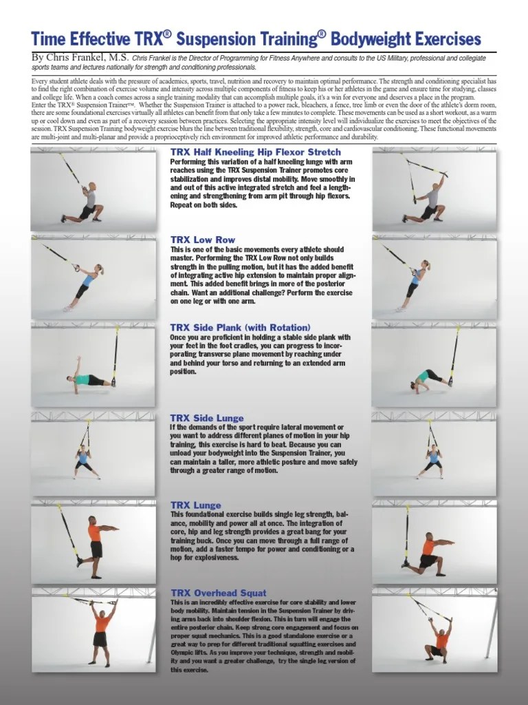 exercice trx.pdf Strength Training Physical Exercise Essai