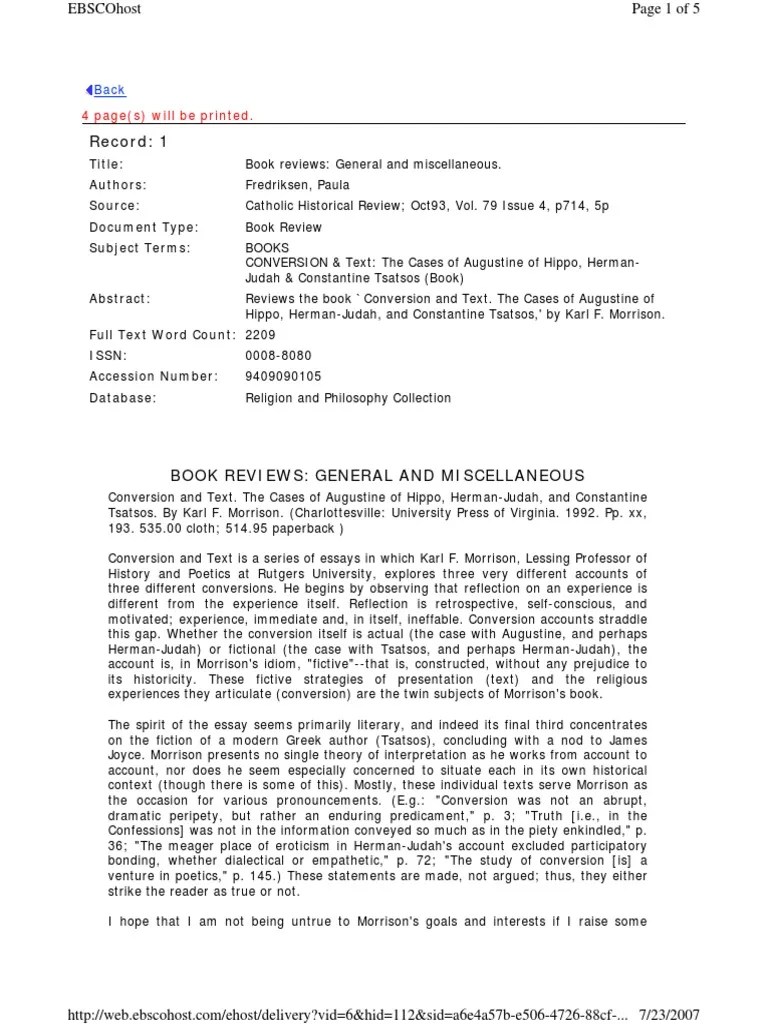 1993 Conversion and Text by Karl F. Morrison