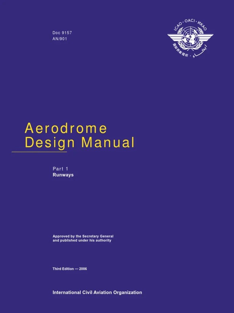 Airport Planning Manual Icao Part 1 Aerodrome Design Manual (Runways)
