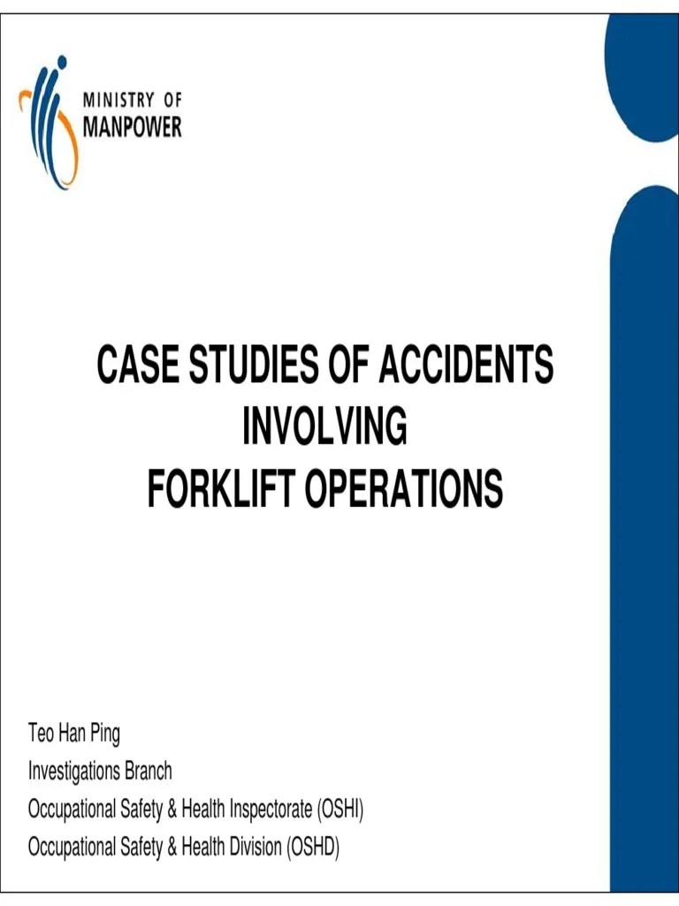 Forklift Accident Case Studies Forklift Traffic Collision