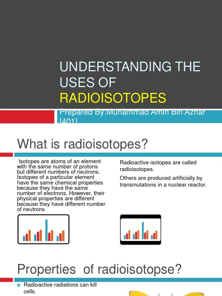 Understanding The Uses of Radioisotopes PDF Radionuclide