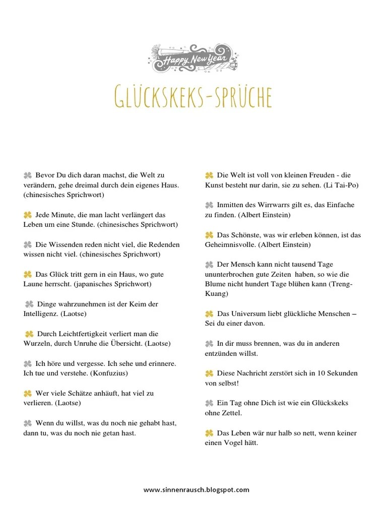 Glückskeks Sprüche Sinnenrausch PDF