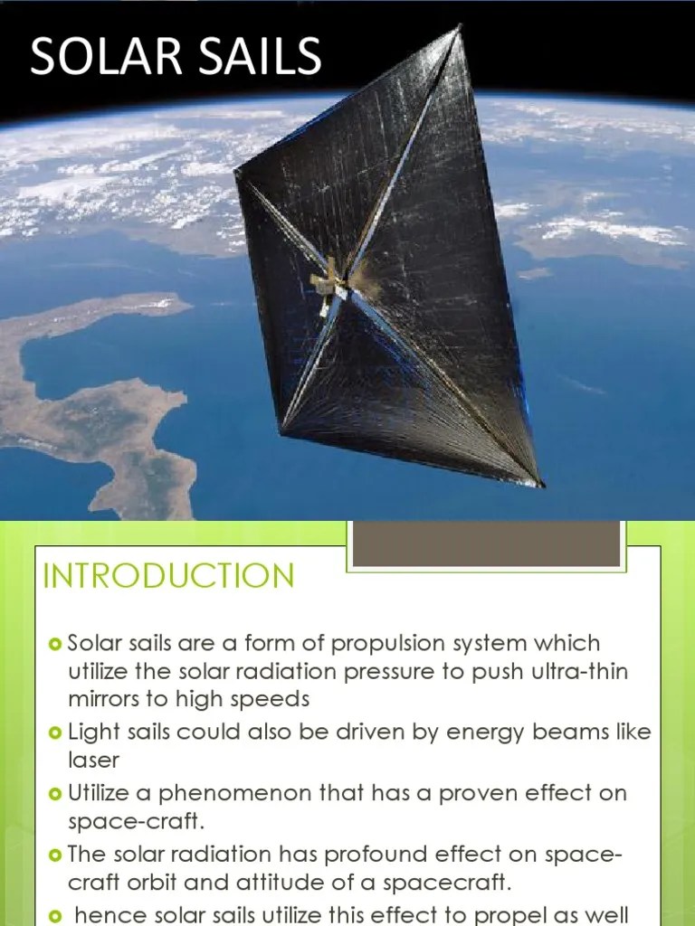 Solar Sails Ppt Spacecraft Propulsion Aerospace