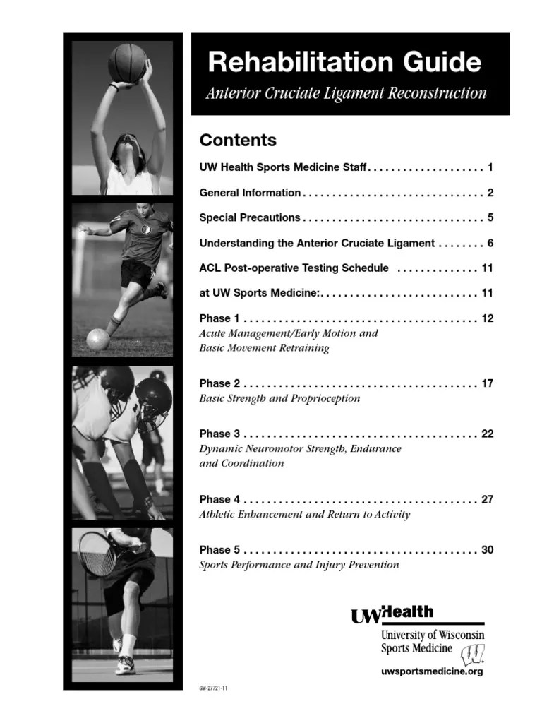 Acl Rehab Protocol Knee Joints