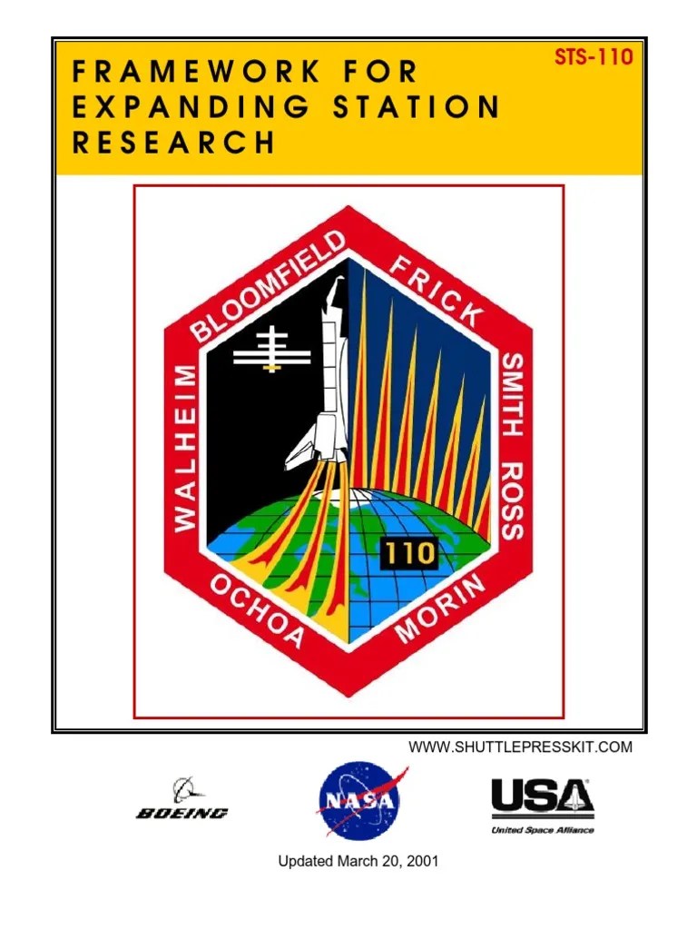 NASA Space Shuttle STS110 Press Kit Docking And Berthing Of