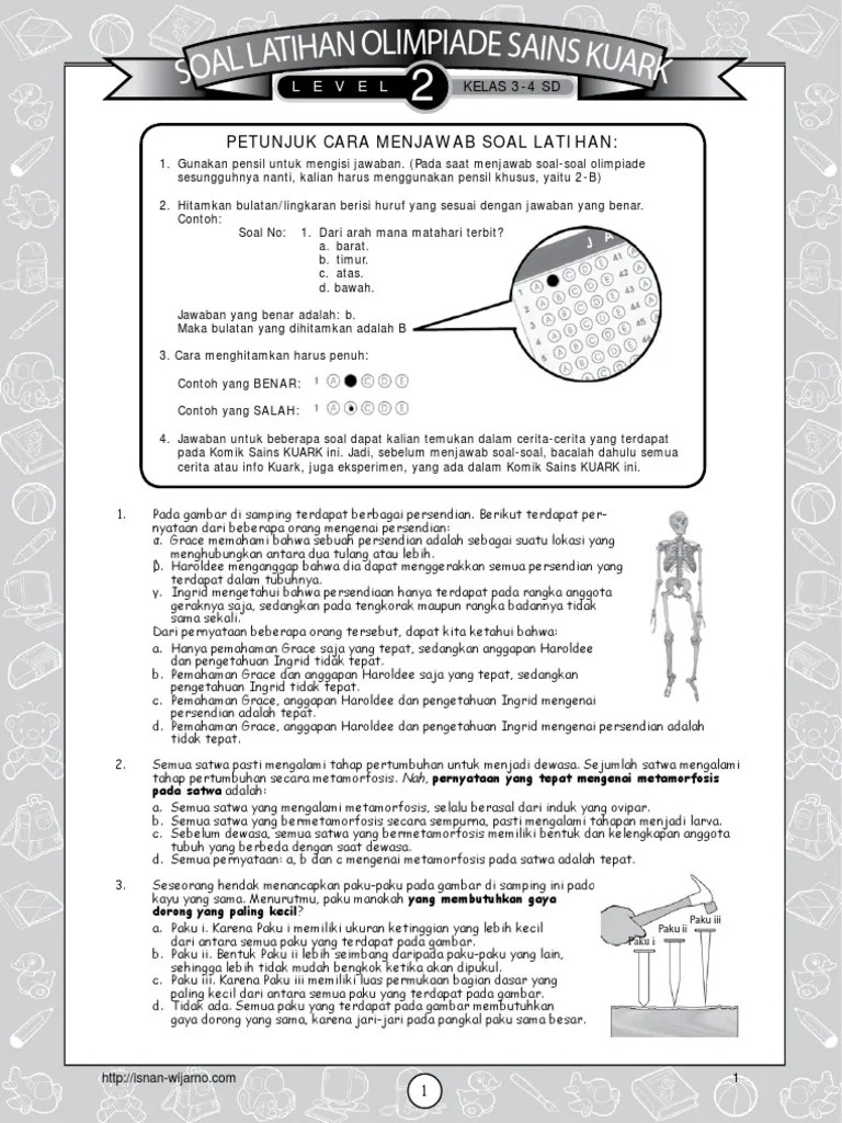 Download Soal Olimpiade Ipa Sd Level 2 Ilmu Guru