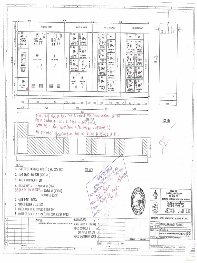 30_DE_GA, BOM, SLD &amp; Wiring Diagram for PMCC (21 Sheets)