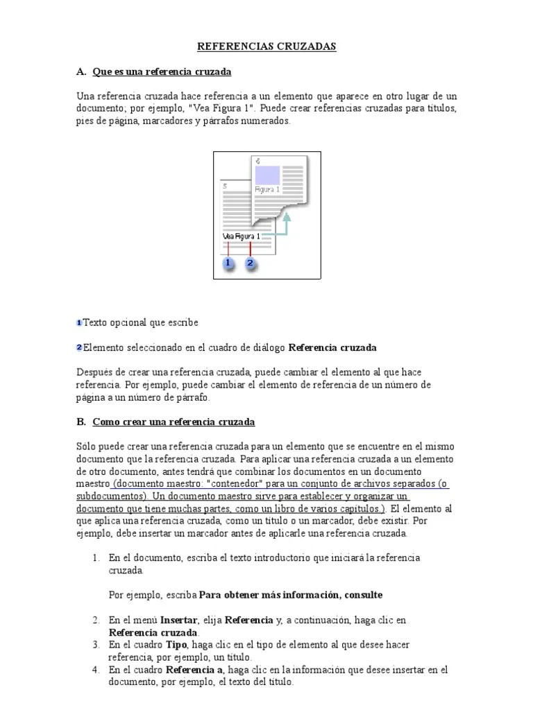 REFERENCIAS CRUZADAS