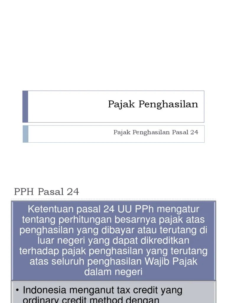 Materi Pph Pasal 24 Pdf