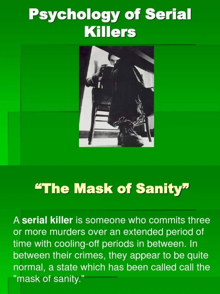Psychology of A Serial Killer To Go With Worksheet | PDF | Serial