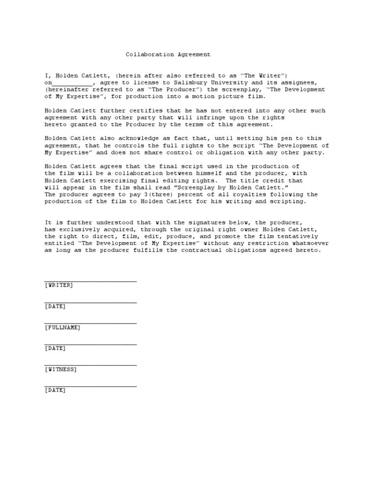 Collaboration Agreement