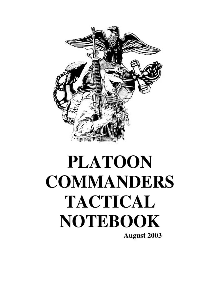 Platoon Commander Handbook Military Military Of The