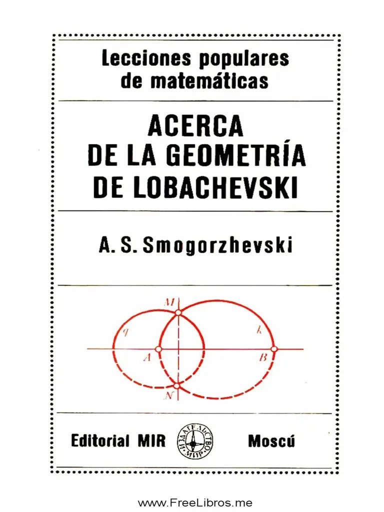 Acerca de La Geometria de Lobachevski Circulo Geometría