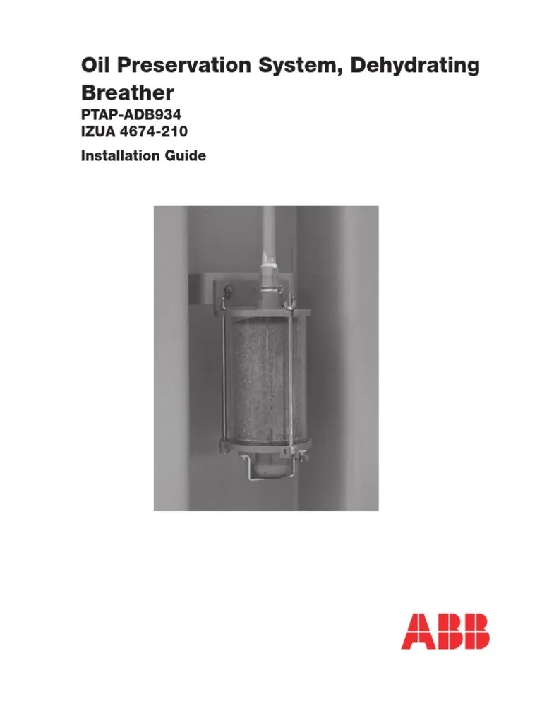 Oil Preservation System, Dehydrating Breather PTAPADB934 IZUA 4674