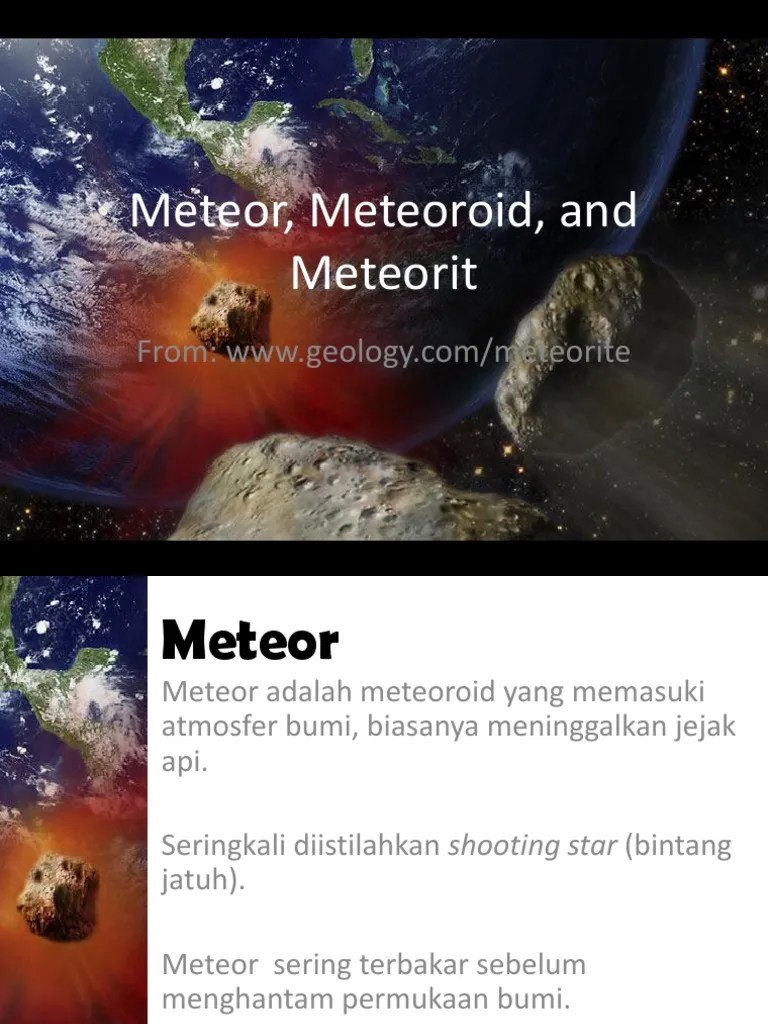 26.meteor, Meteoroid, and Meteorit (Indonesian) | PDF