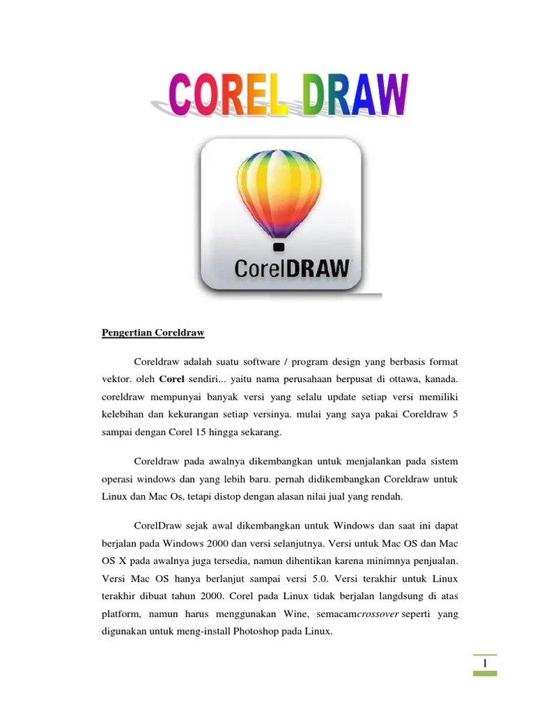 Apa Versi Terbaru Coreldraw Kapan Versi Tersebut Dirilis Sebutkan Itu