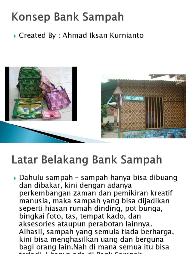 Konsep Bank Sampah