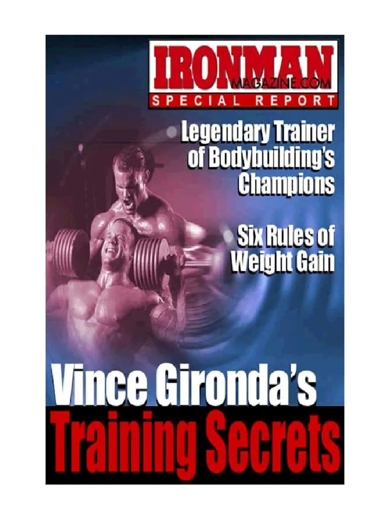 Vince Gironda Training Secrets Muscle Physical Exercise