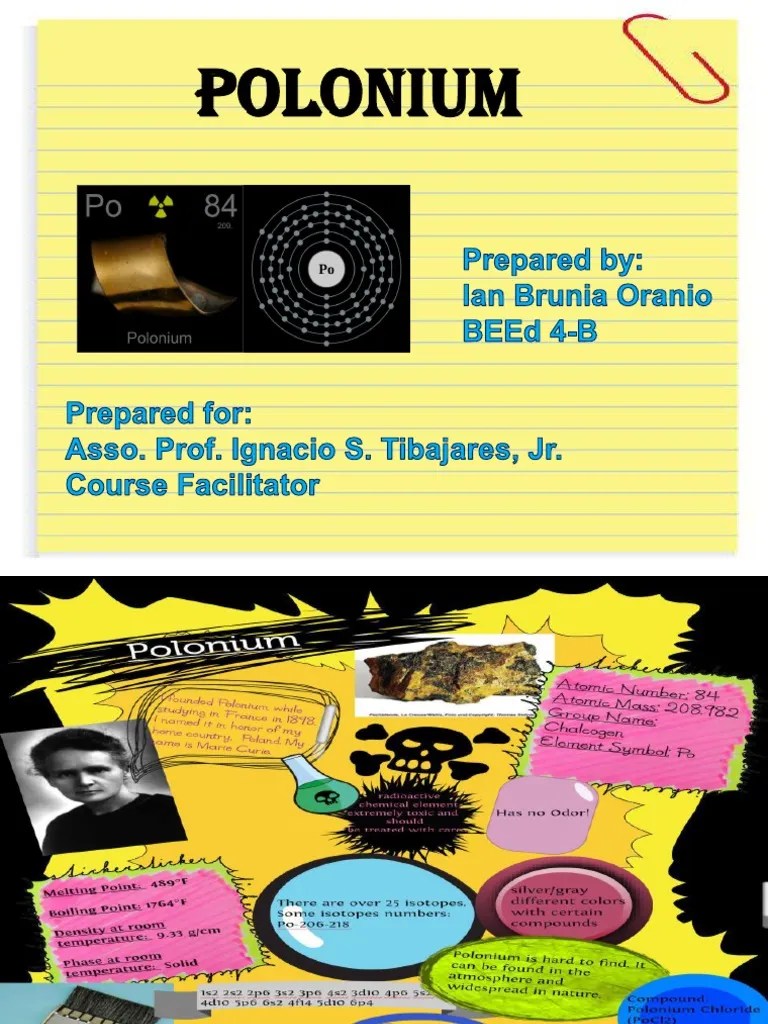 Polonium Radioactive Decay Isotope
