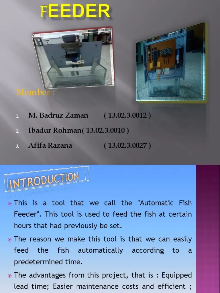 Automatic Fish Feeder | PDF