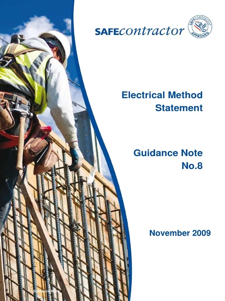 08. Electrical Method Statement GN 8 Occupational Safety And Health