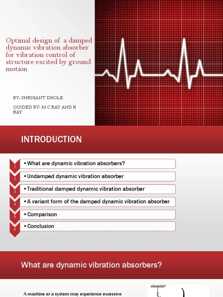 Optimal Design of A Damped Dynamic Vibration Absorber PDF Resonance