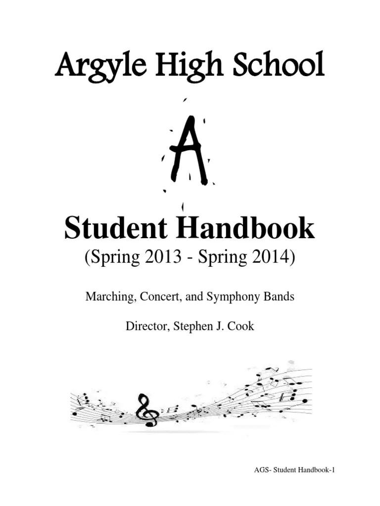 Marching Band Handbook Stephen Cook PDF Audition Educational