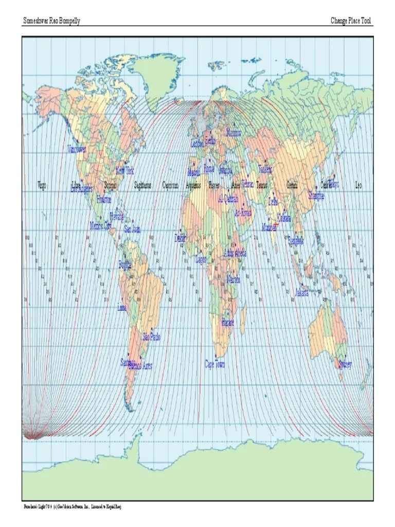 Astrocartography Map