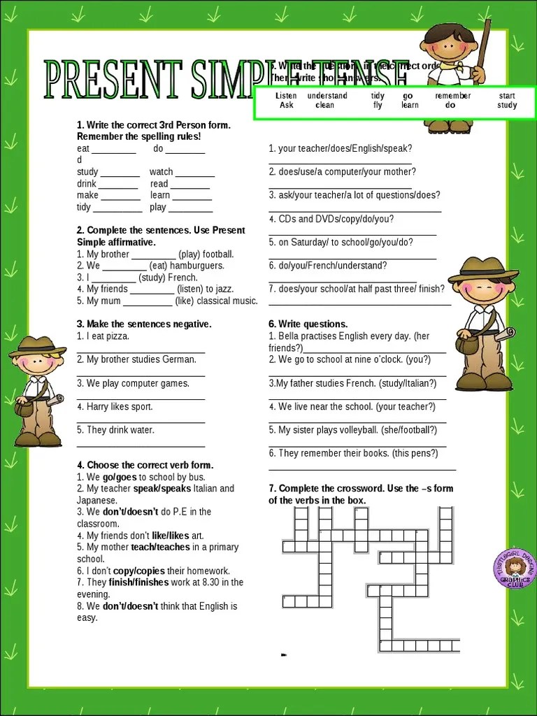 Islcollective Present Simple | PDF | English Language | Syntactic