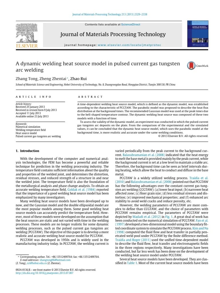 Journal of Materials Processing Technology Wikipedia