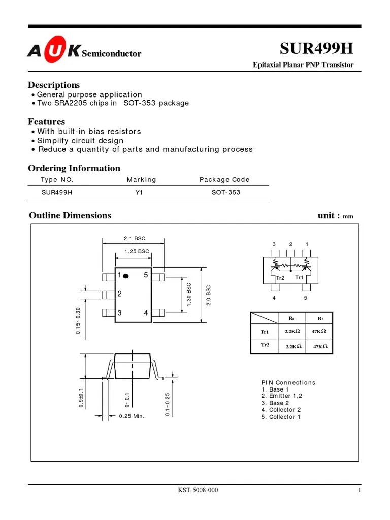 y1 Marking Code Transistor
