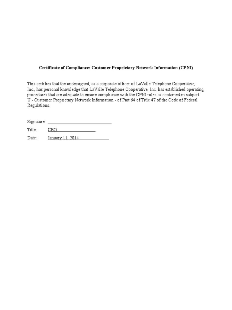 CPNICertificate of Compliance '13LTC PDF