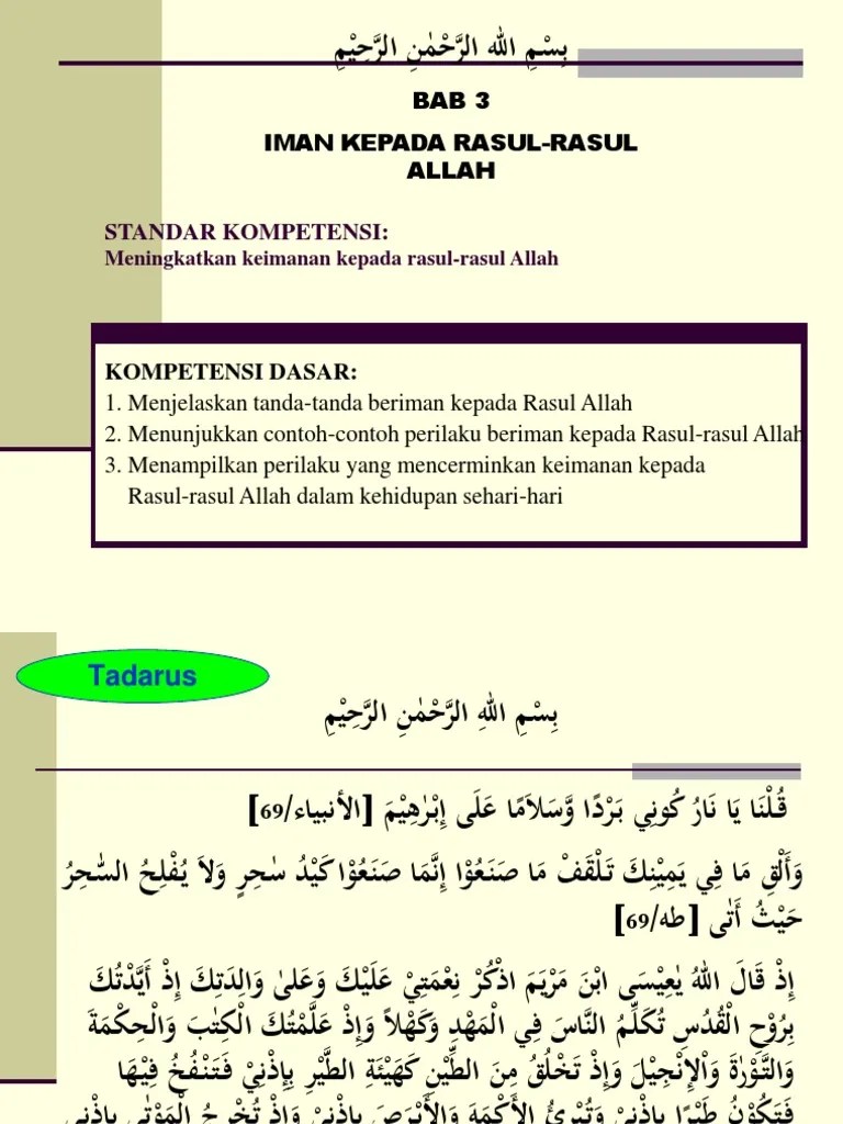 3. Iman Kepada Rasul Allah.ppt