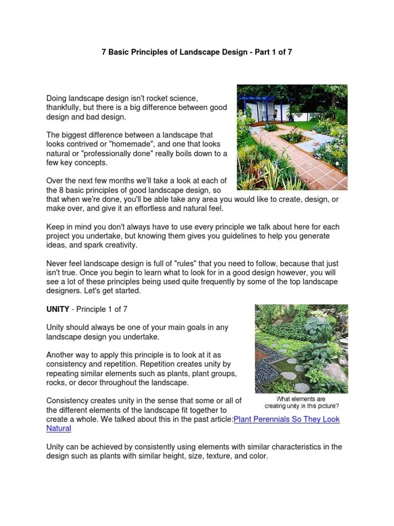 8 Basic Principles of Landscape Design Symmetry Gardens